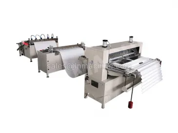 Large air filter folding machine