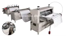Large air filter folding machine